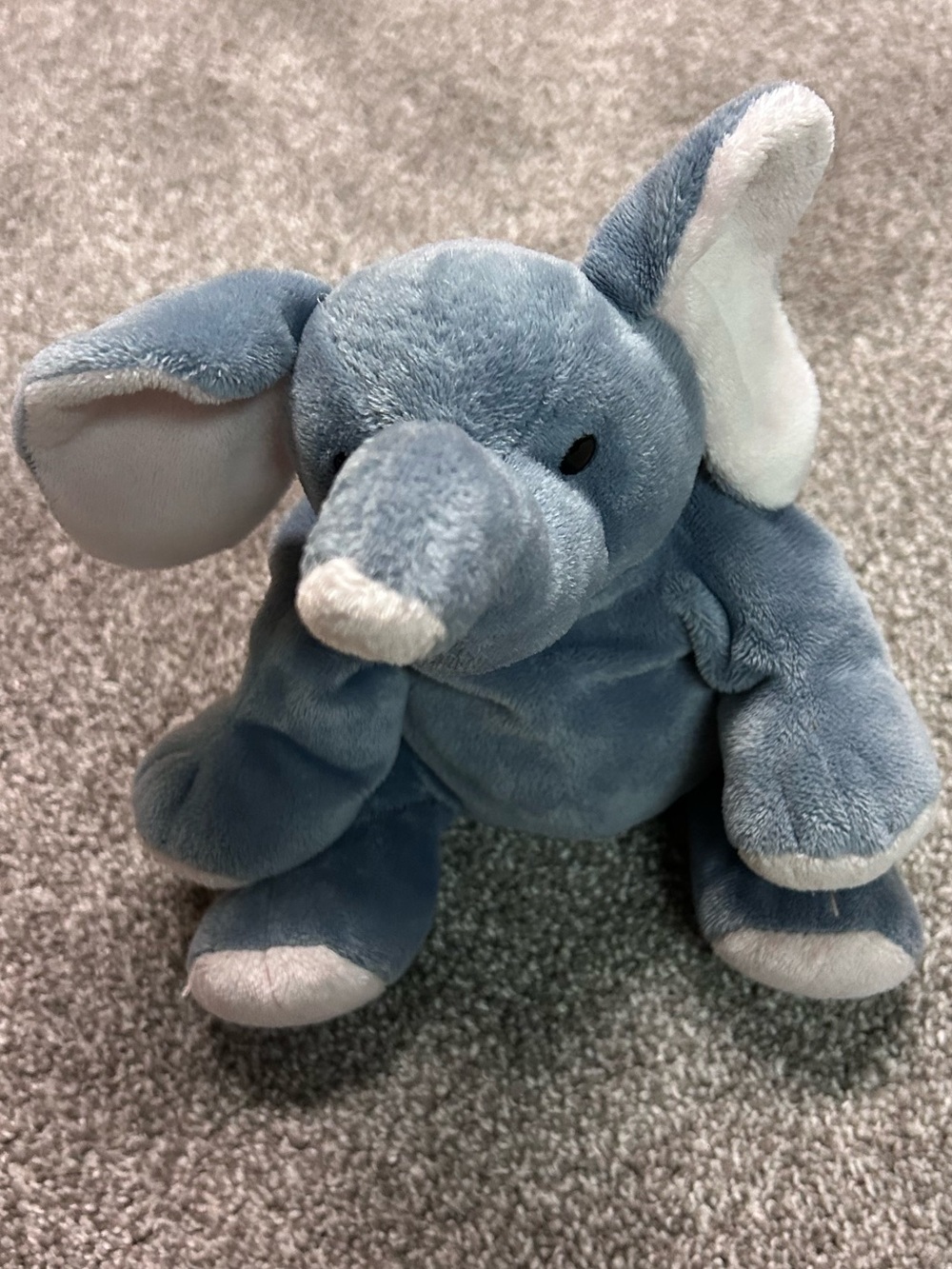 Ty Pluffies - Winks - Grey Elephant Plush Toy